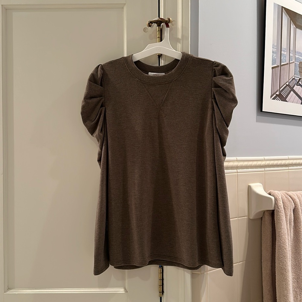 Cherish ruffle long sleeve top